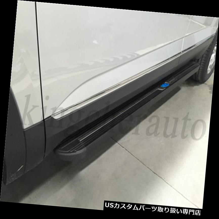 サイドステップ 2PCSアルミサイドステップランニングボードVWフォルクスワーゲンアトラス2018 Nerfバーにフィット 2Pcs aluminium side step running board Fits VW Volkswagen Atlas 2018 Nerf bar 【並行輸入品】