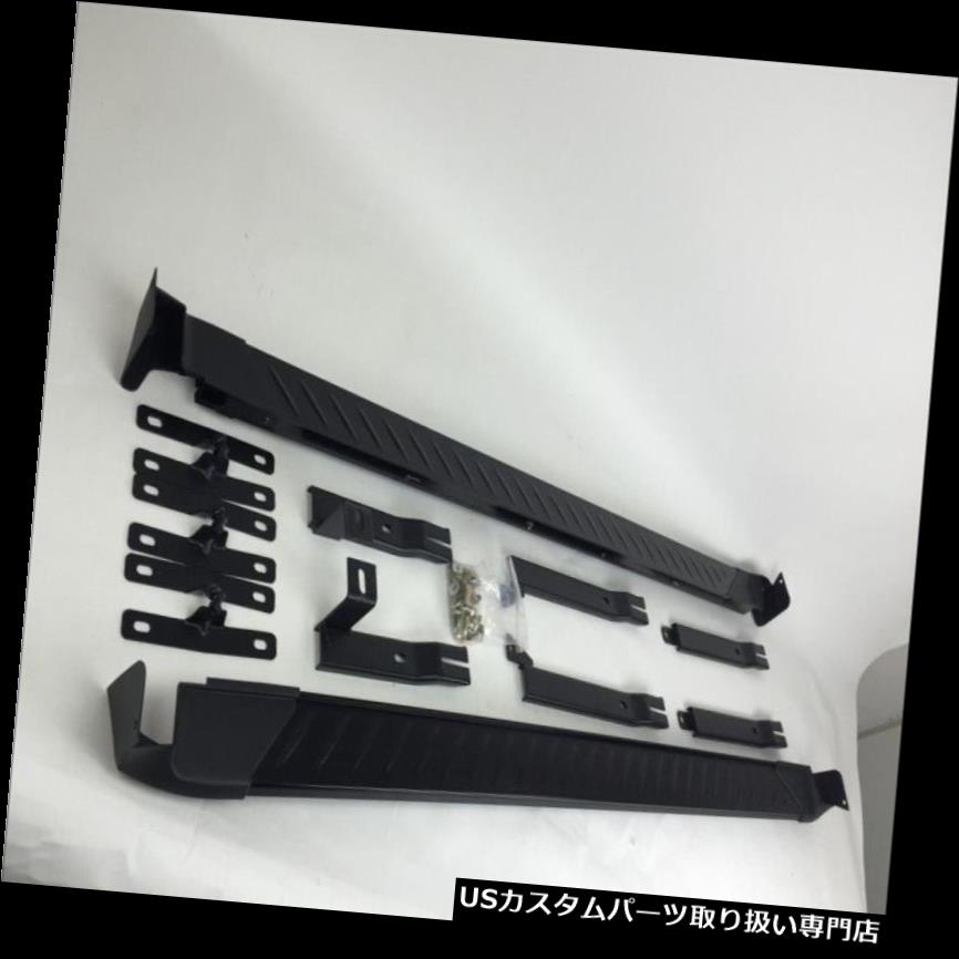 サイドステップ 2PCSは日産ローグスポーツ2017 2018ランニングボードサイドステップネフバーにフィット 2Pcs fits for NISSAN Rogue Sport 2017 2018 running board side step nerf bar 【並行輸入品】
