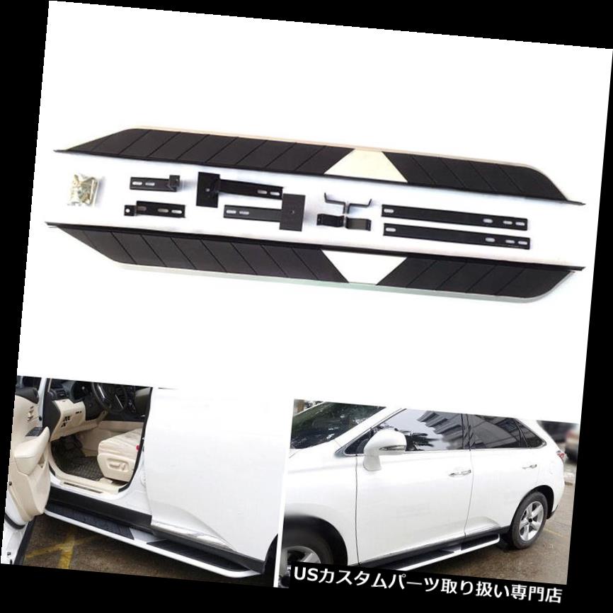 サイドステップ レクサスRX270 RX350 12-15ブラックサイドステップランニングボードNerfバーステップボード用 For Lexus RX270 RX350 12-15 Black Side Step Running Board Nerf Bar Step Boards 【並行輸入品】