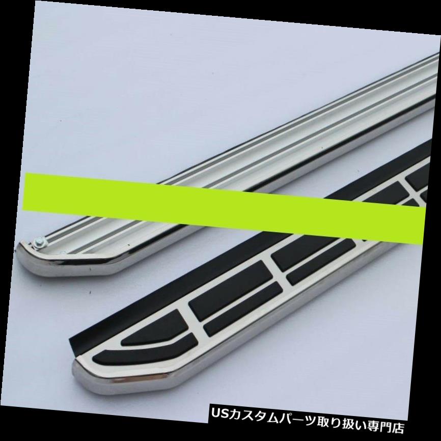 サイドステップ ヒュンダイサンタフェスポーツ2013-2017 2018ランニングボードサイドステップネフバー用フィット Fit for Hyundai Santa Fe sport 2013-2017 2018 running board side step nerf bar 【並行輸入品】