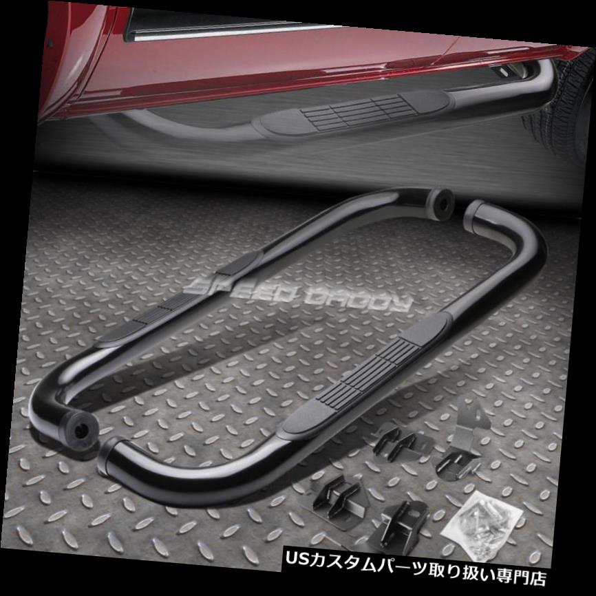 サイドステップ FOR 09-14 FORD F150 STD / REGキャブトラックブラック3 \