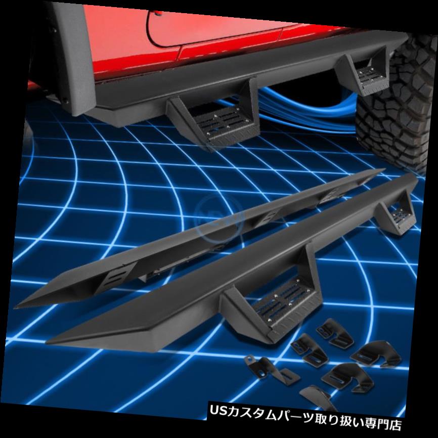 サイドステップ 3 "ブラックランニングボードNerfバー+ 2007-2016年Tundraクルー（ダブル）キャブ用ステップパッド 3" Black Running Board Nerf Bars+Step Pad for 2007-2016 Tundra Crew (Double) Cab 【並行輸入品】｜カスタムパーツ WORLD倉庫