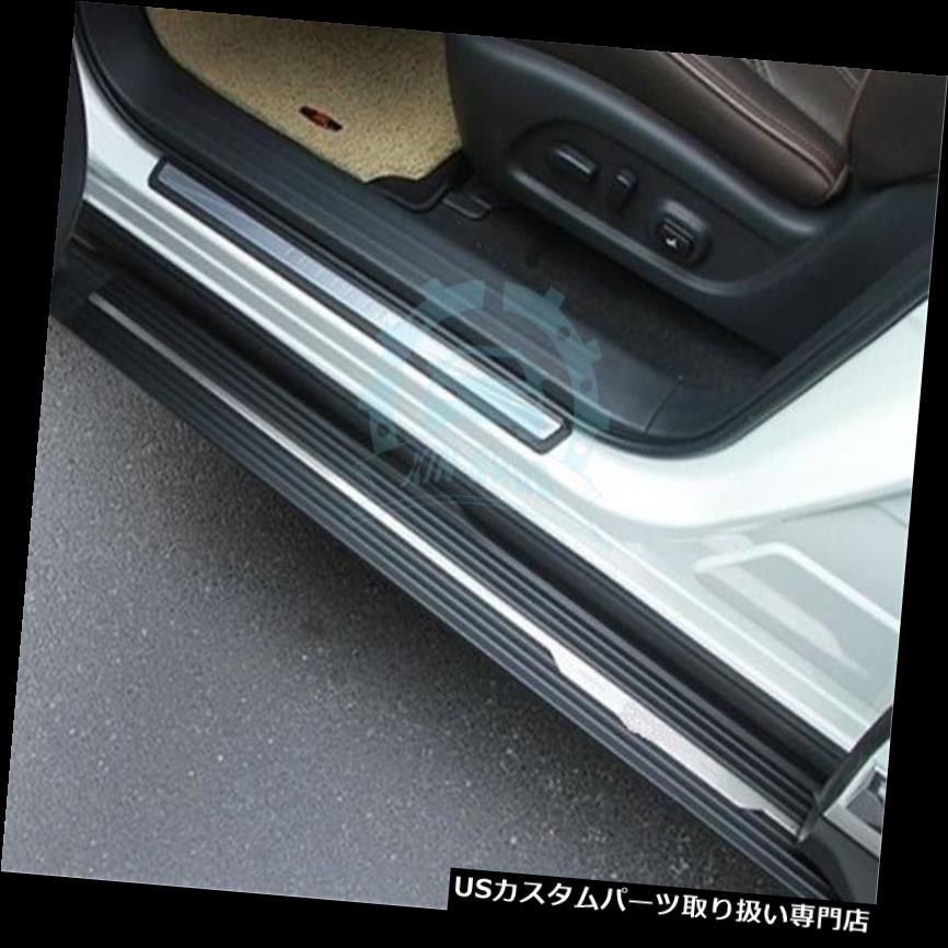 サイドステップ Infiniti Jx35 Qx60 13-2016用ブラックフットボードランニングボードサイドステップナーフバー用 For Infiniti Jx35 Qx60 13-2016 Black Foot board Running Board Side Step Nerf Bar 【並行輸入品】