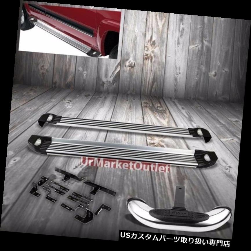 サイドステップ 64 "トヨタ08-13ハイランダーのためのランニングボード+クロム後部牽引ヒッチステップバー 64" Running Board+Chrome Rear Tow Hitch Step Bar For Toyota 08-13 Highlander 【並行輸入品】|カスタムパーツ WORLD倉庫