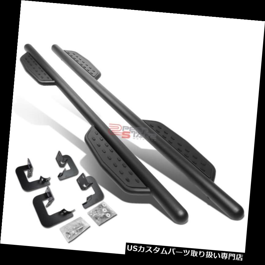サイドステップ FOR 09-14 FORD F150クルーキャブマットブラック3 \