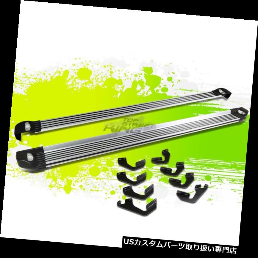 サイドステップ ブラシをかけられたアルミニウムランニングボードの側面のステップ直立した棒+ 07-16 TUNDRA DOUBLEのためのライト BRUSHED ALUMINUM RUNNING BOARD SIDE STEP NERF BAR+LIGHT FOR 07-16 TUNDRA DOUBLE 【並行輸入品】