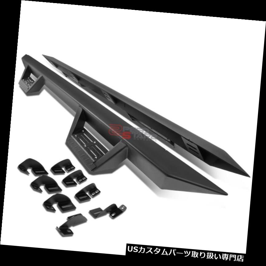 サイドステップ 07-16 TUNDRA拡張クルーマックスブラック3インチランニングボードNERFバー+サイドステップパッド FOR 07-16 TUNDRA EXTENDED CREWMAX BLACK 3\