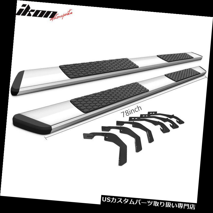 サイドステップ 07-19シボレーシルバラードダブルキャブ78inch OEサイドステップバーランニングボードにフィット Fits 07-19 Chevy Silverado Double Cab 78inch OE Side Step Bars Running Boards 【並行輸入品】 64,917円