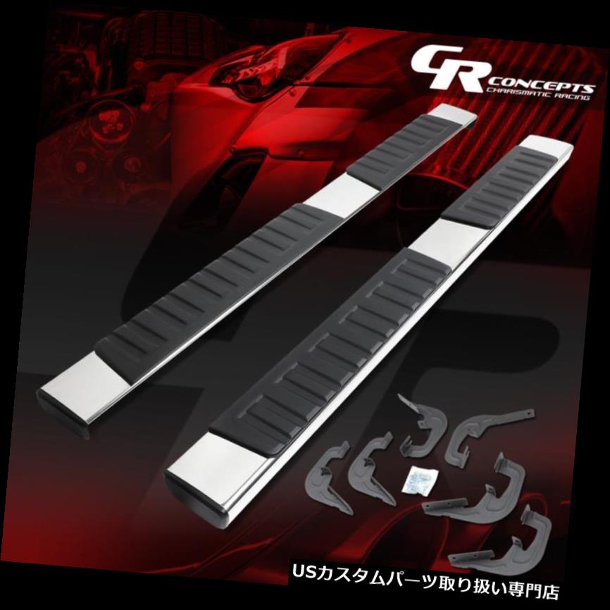サイドステップ 7-18 SILVERADO / SIER RA EXT CAB用クロムオエスタイル6インチサイドステップバーランニングボード CHROME OE-STYLE 6\