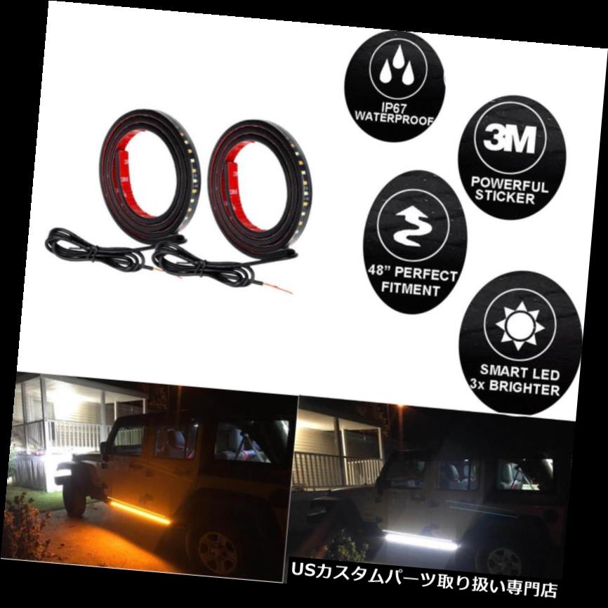 サイドステップ シボレーダッジGMCフォードトラッククルーキャブ用ランニングボード/サイドステップLEDライトキット Running Board/ Side Step LED Light kit, For Chevy Dodge GMC Ford Trucks Crew Cab 【並行輸入品】