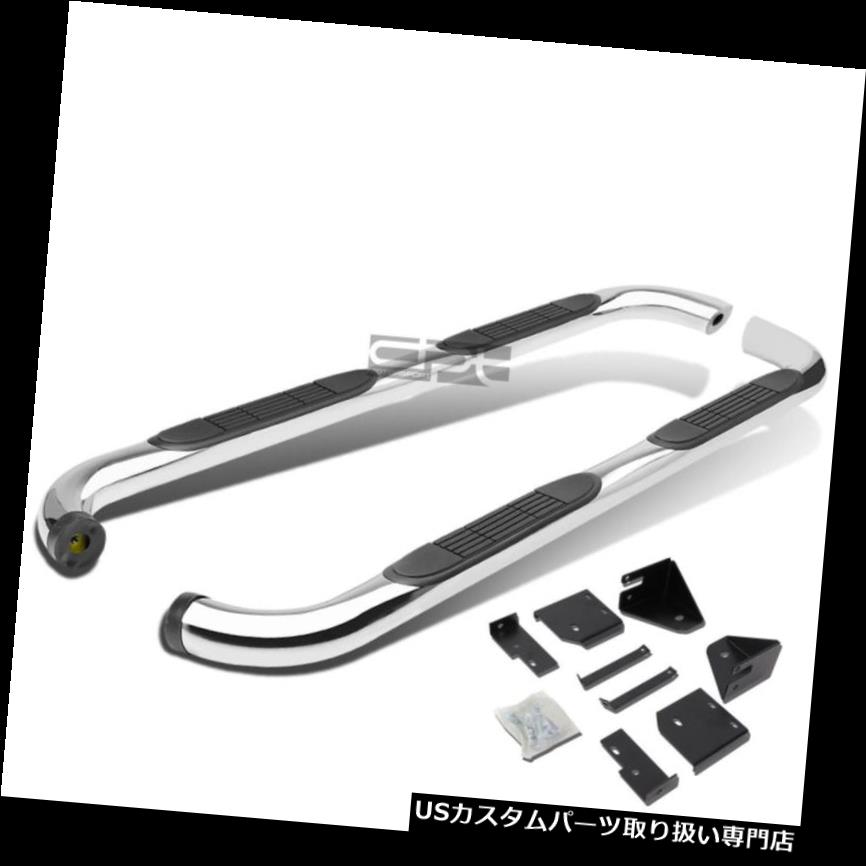 サイドステップ 98-11レンジャースーパー4Drクロームステンレス製3インチサイドステップナーフバーランニングボード Fit 98-11 Ranger Super 4Dr Chrome Stainless 3\