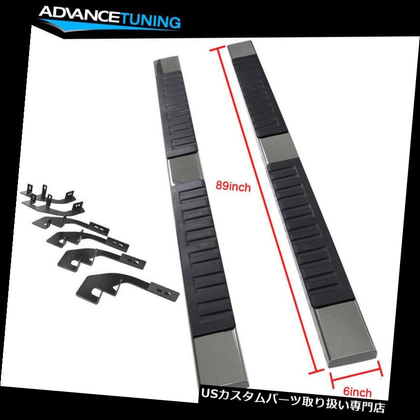 サイドステップ 15-17フォードF150スーパークルーキャブ89inch OEスタイルNerfバーランニングボードSSにフィット Fits 15-17 Ford F150 Super Crew Cab 89inch OE Style Nerf Bar Running Boards SS 【並行輸入品】