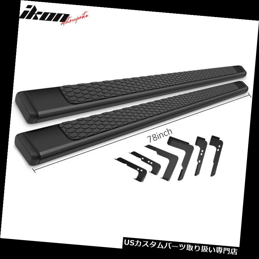 サイドステップ 99-13シボレーシルバラードダブルキャブ78inch Ram OEスタイルNerfバーランニングボードにフィット Fits 99-13 Chevy Silverado Double Cab 78inch Ram OE Style Nerf Bar Running Board 【並行輸入品】