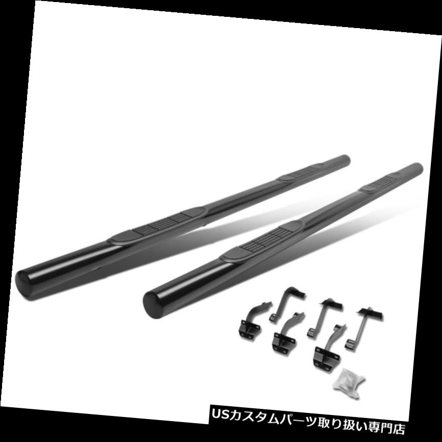 サイドステップ 15-18フォードF-150 /スーパーデューティークルーキャブブラック3インチサイドステップバーランニングボード Fit 15-18 Ford F-150/Super Duty Crew Cab Black 3\