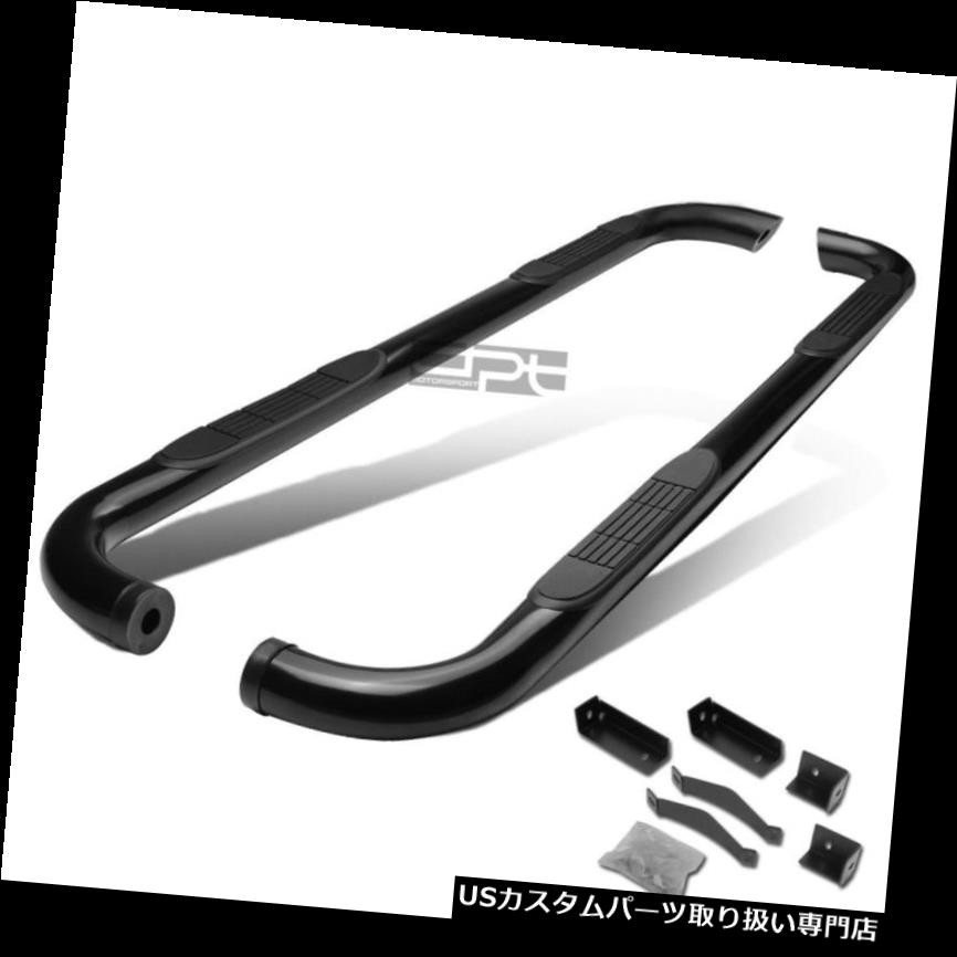 サイドステップ 04-15タイタンExt Cabブラックカーボンスチール3 \