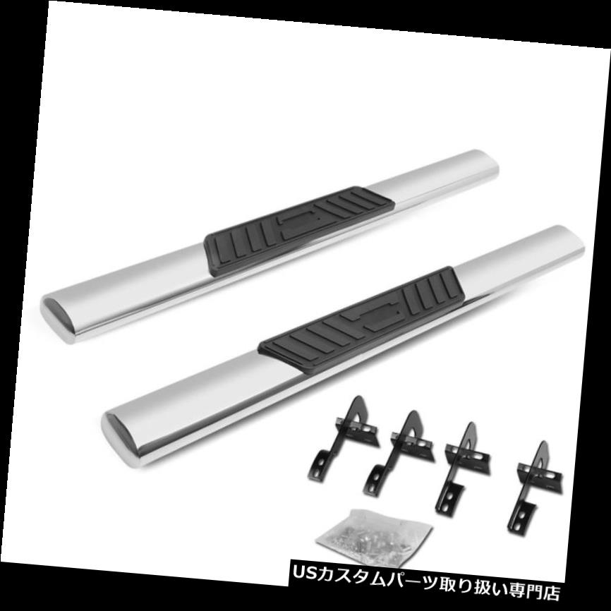 サイドステップ 15-18フォードF150 /スーパーデューティスタンダードキャブクローム5インチサイドステップバーランニングボード Fit 15-18 Ford F150/Super Duty Standard Cab Chrome 5\
