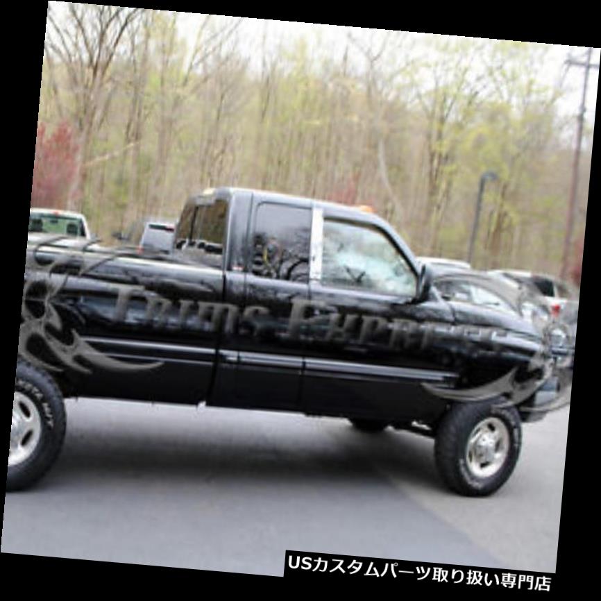 クロームカバー メッキカバー 1996-2001 Dodge Ram Quad Cab / Extended 2Pc Pillar Postステンレストリムにフィット fits 1996-2001 Dodge Ram Quad Cab/Extended 2Pc Pillar Post Stainless Trim 【並行輸入品】