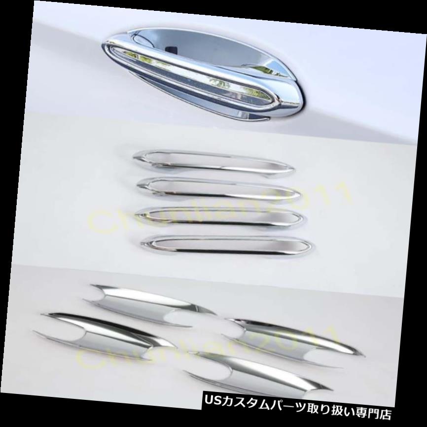 クロームカバー メッキカバー 2017-2018 BMW 5シリーズG30 ABSフルセットのためのクロームドアハンドルボウルカバートリム Chrome Door Handle Bowl Cover Trim for 2017-2018 BMW 5 Series G30 ABS Full Set 【並行輸入品】