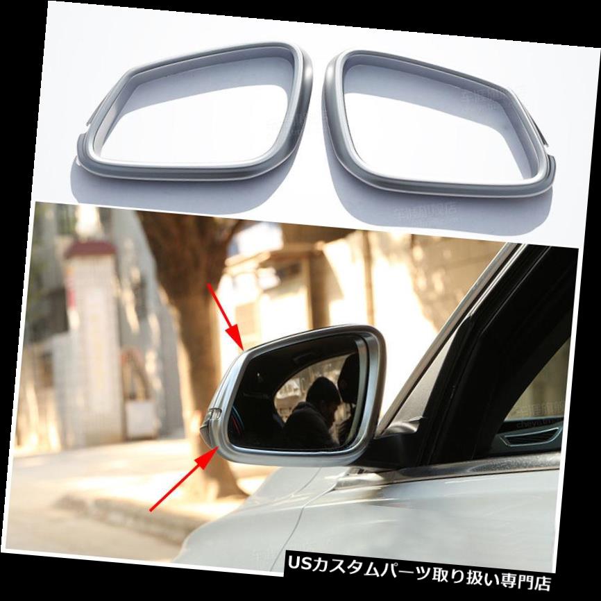 クロームカバー メッキカバー 2PCSクロームサイドドアミラーカバートリムガーニッシュBMW 3シリーズF30 F31 GT F34 2PCS Chrome Side Door Mirror Cover Trim Garnish For BMW 3 Series F30 F31 GT F34 【並行輸入品】