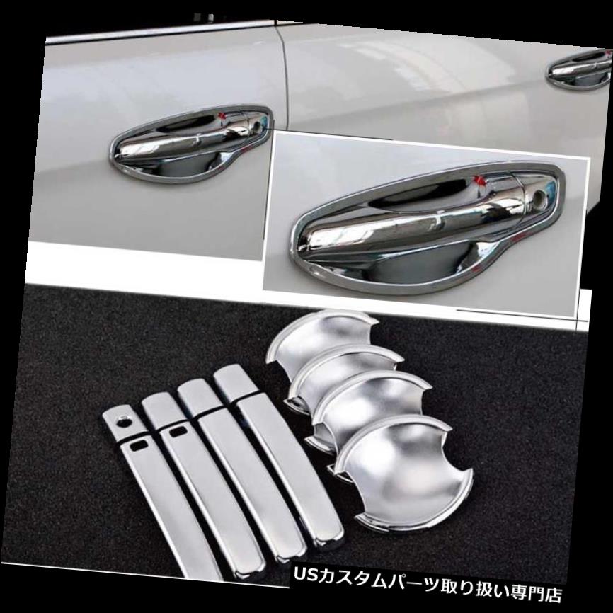 クロームカバー メッキカバー ヒュンダイサンタ＃HC29のためのクロムドアハンドルボウルカバーカップオーバーレイトリム Chrome Door Handle Bowl Cover Cup Overlay Trim For Hyundai Santa #HC29 【並行輸入品】
