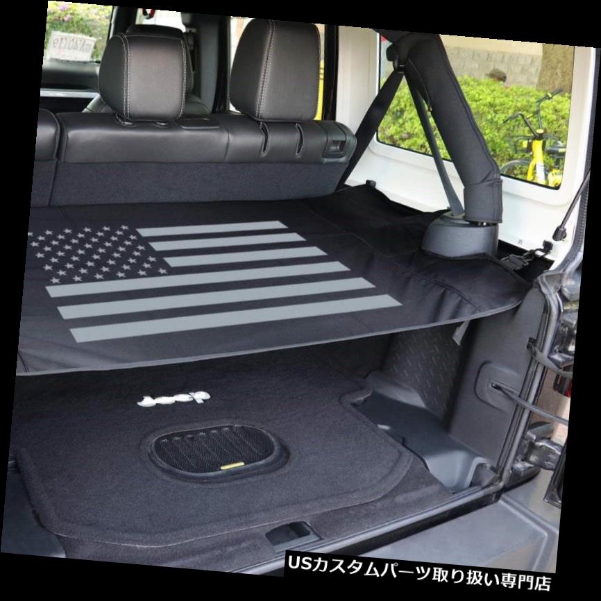 リアーカーゴカバー 4ドア用後部トランクシェード貨物カバーシールドJeep Wrangler JK JKU 2007-2017 Rear Trunk Shade Cargo Cover Shield for 4 Doors Jeep Wrangler JK JKU 2007-2017 【並行輸入品】