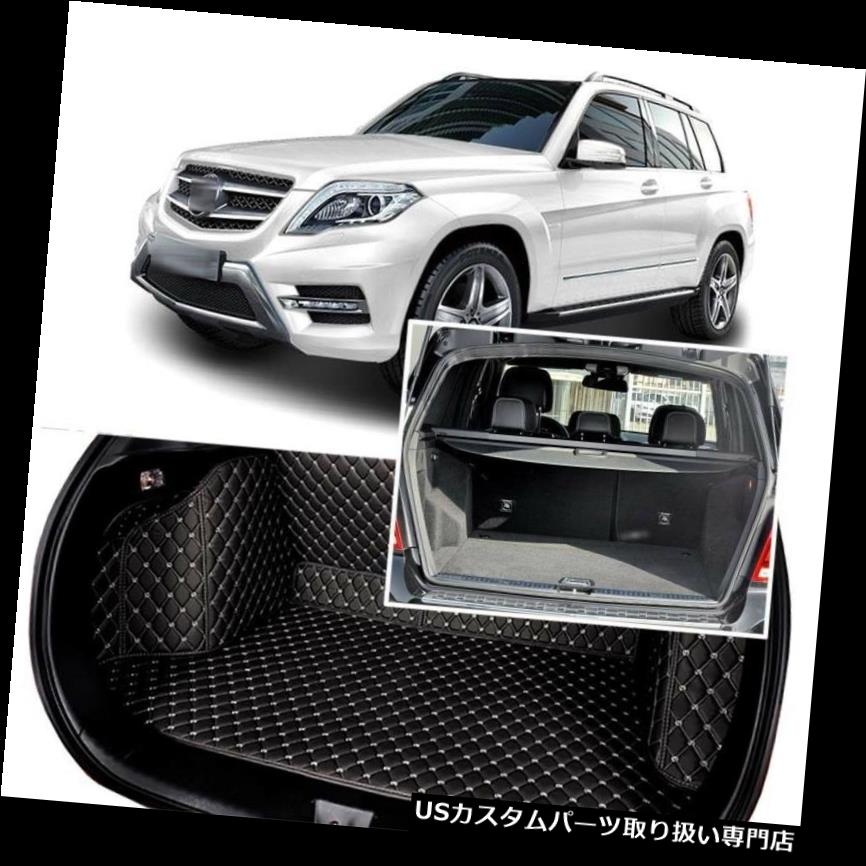 リアーカーゴカバー 1セットブラックリアトランクカバーカーゴマットシート＆フロアプロテクターベンツGLK 2009-15 1Set Black Rear Trunk Cover Cargo Mats Seat&Floor Protector For Benz GLK 2009-15 【並行輸入品】