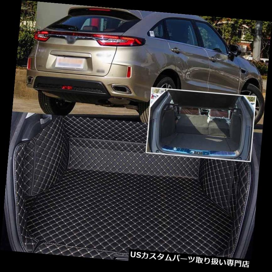 リアーカーゴカバー PUレザーリアトランクカバーカーゴマットシートバックプロテクターカーペットホンダURV用 PU Leather Rear Trunk Cover Cargo Mats Seat Back Protector Carpets For Honda URV 【並行輸入品】