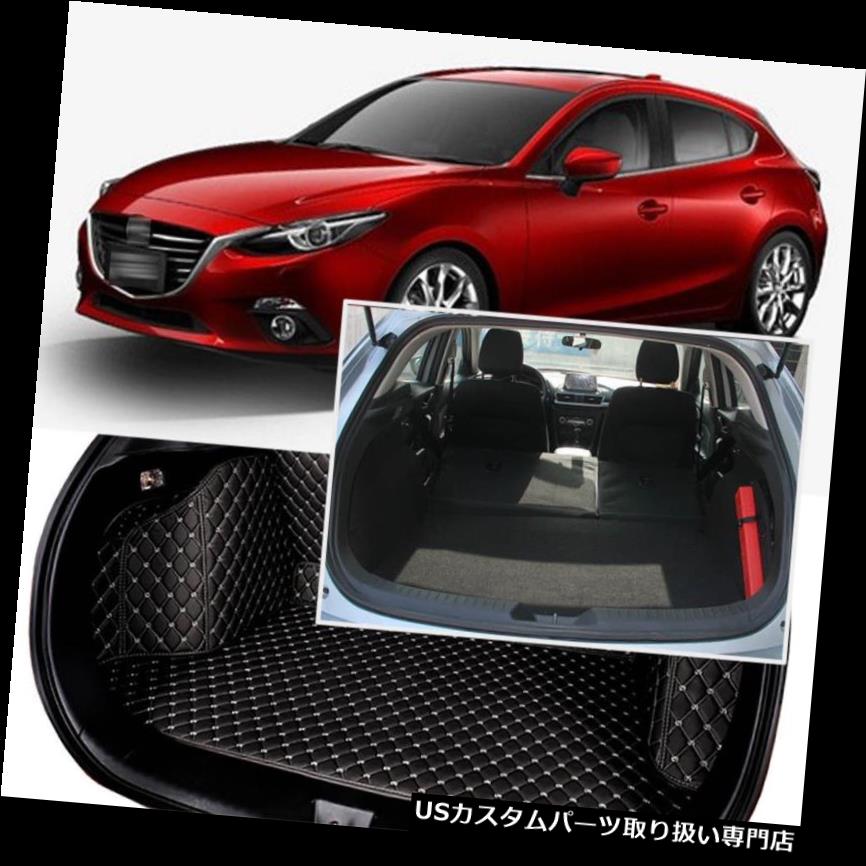 リアーカーゴカバー Mazda 3 Axela 2014-16用ブラックリアトランクカバーカーゴマットシート＆フロアプロテクター Black Rear Trunk Cover Cargo Mats Seat&Floor Protector For Mazda 3 Axela 2014-16 【並行輸入品】 53,592円