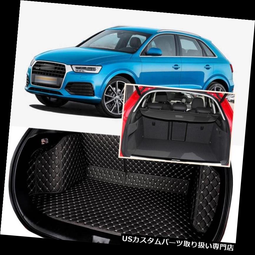 リアーカーゴカバー 1セットブラックリアトランクカバーカーゴマットシート＆フロアプロテクター5席アウディQ3 1Set Black Rear Trunk Cover Cargo Mats Seat&Floor Protector For 5 Seat Audi Q3 【並行輸入品】