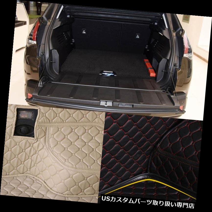 リアーカーゴカバー プジョー3008用PUレザーリアトランクカーゴライナープロテクターマットシートバックカバー PU Leather Rear Trunk Cargo Liner Protector Mat Seat Back Cover For Peugeot 3008 【並行輸入品】