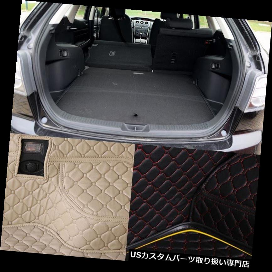 リアーカーゴカバー マツダCX-7用PUレザーリアトランクカーゴライナープロテクターマットシートバックカバー PU Leather Rear Trunk Cargo Liner Protector Mat Seat Back Cover For Mazda CX-7 【並行輸入品】