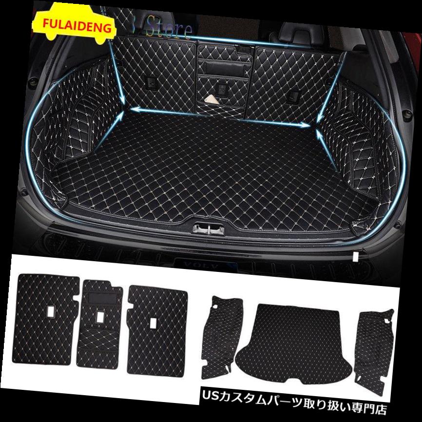 リアーカーゴカバー ボルボXC60 2014-2017 PUレザーリアトランクカバーカーゴマットシートプロテクター用 For Volvo XC60 2014-2017 PU leather Rear Trunk Cover Cargo Mats Seat Protector 【並行輸入品】