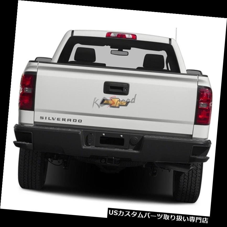 リアステップバンパー 14-17シボレーシルバラード/ GMCシエラピックアップ用サイドステップパッド付きブラックリアバンパー Black Rear Bumper with Side Step Pad for 14-17 Chevy Silverado/GMC Sierra Pickup 【並行輸入品】