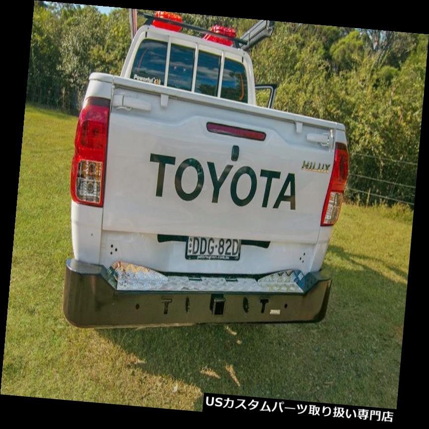 リアステップバンパー トヨタハイラックス2015-2017 Rockarmorリアステップバンパーバートウバー12ヶ月保証 Toyota Hilux 2015-2017 Rockarmor Rear Step Bumper Bar Tow Bar 12 Mnths Warranty 【並行輸入品】