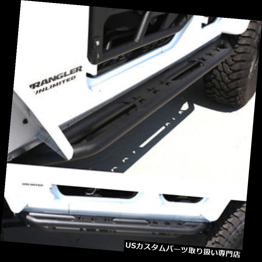 リアステップバンパー 07-16ジープJKラングラーブラックサイドステップアーマーロッカースライダーチューブランニングボード 07-16 Jeep JK Wrangler Black Side Step Armor Rocker Slider Tube Running Board 【並行輸入品】|カスタムパーツ WORLD倉庫
