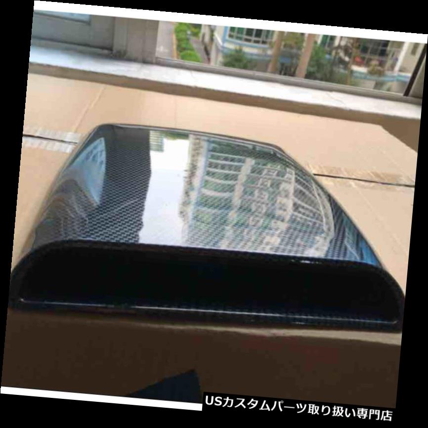 ボンネットフードベントスクープカバー 車SUV 3Dの装飾的な気流の前部フードのスクープの出口のボンネットカバーカーボン繊維 Car SUV 3D Decorative Air Flow Front Hood Scoop Vent Bonnet Cover Carbon fiber 【並行輸入品】