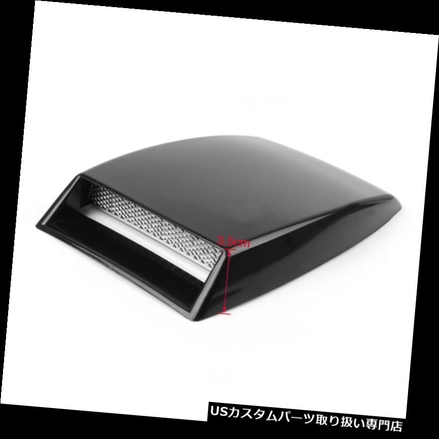 ボンネットフードベントスクープカバー 普遍的な車の装飾的な気流の取り入れ口のスクープターボボンネットの出口カバーフードBLK、 Universal Car Decorative Air Flow Intake Scoop Turbo Bonnet Vent Cover Hood BLK, 【並行輸入品】