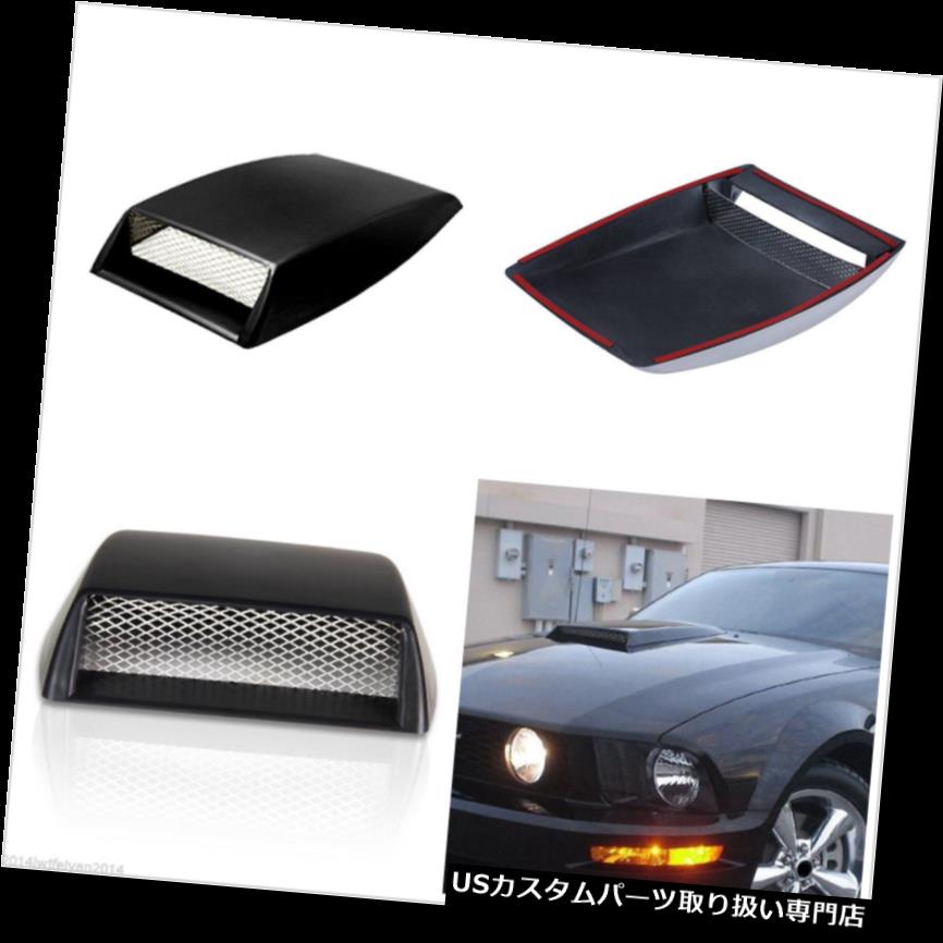 ボンネットフードベントスクープカバー ユニバーサルオートカーフードエアフローインテークスクープボンネットベントカバーデコレーションブラック Universal Auto Car Hood Air Flow Intake Scoop Bonnet Vent Cover Decoration Black 【並行輸入品】