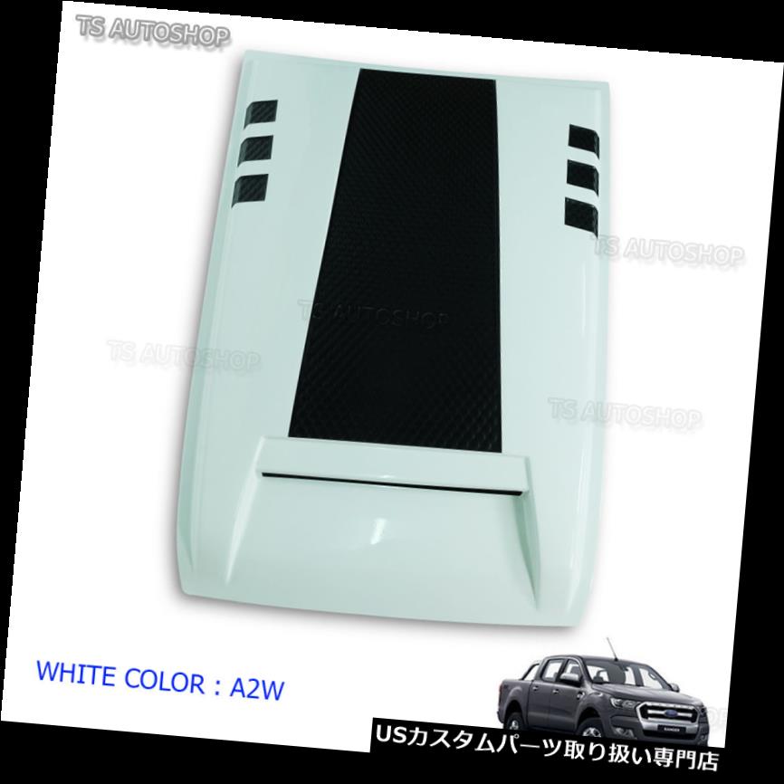 ボンネットフードベントスクープカバー ラプターホワイトベントフードスクープボンネットカバーフィットフォードレンジャーT6 Px2 Mk2 2015 2017 Raptor White Vent Hood Scoop Bonnet Cover Fits Ford Ranger T6 Px2 Mk2 2015 2017 【並行輸入品】