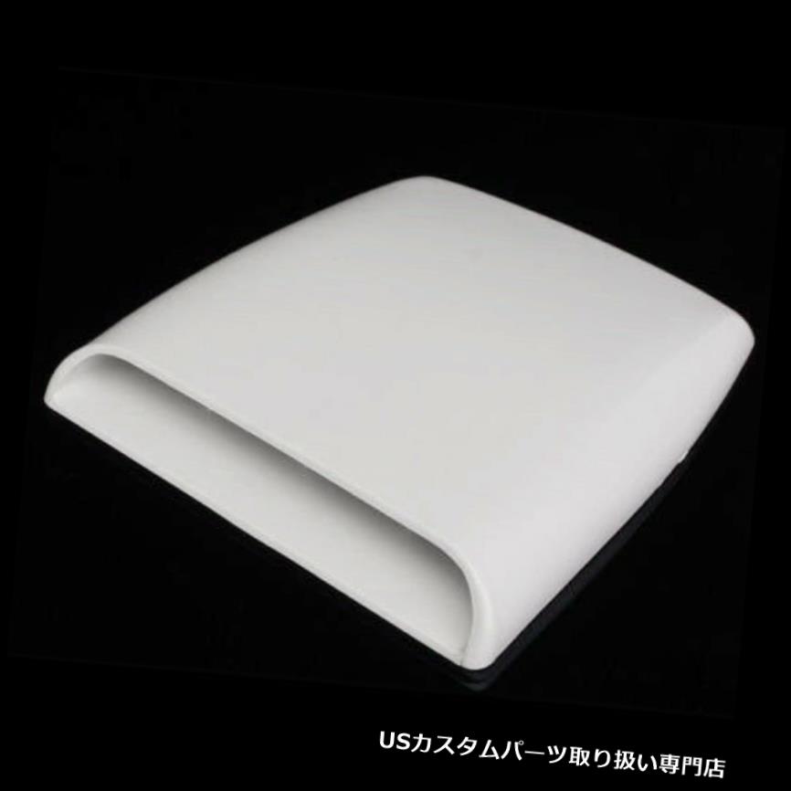 ボンネットフードベントスクープカバー ホワイトエアフローベントカバーインテークスクープボンネット交換 White Air Flow Vent Cover Intake Scoop Bonnet Replacement 【並行輸入品】