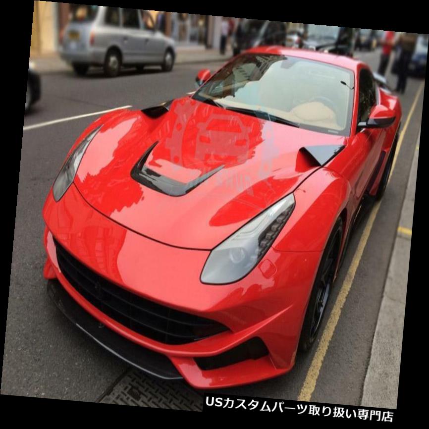 ボンネットフードベントスクープカバー 3 *カーボンエンジンカバーボンネットフードスクープベント用フェラーリF12 BERLINETTA 13-15 nn 3*Carbon Engine Cover Bonnet Hood Scoop Vent For Ferrari F12 BERLINETTA 13-15 nn 【並行輸入品】
