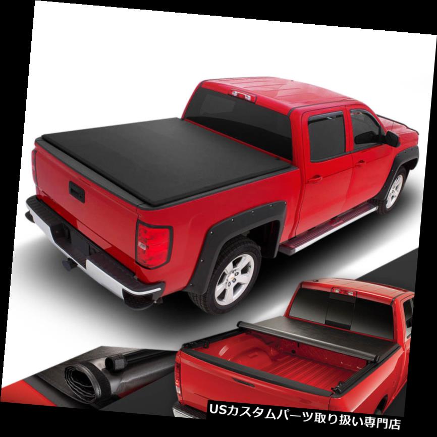 トノーカバー トノカバー 16-18トヨタタコマ6 'ベッド用ピックアップトラックビニルロールアップソフトトンネカバー PICKUP TRUCK VINYL ROLL-UP SOFT TONNEAU COVER FOR 16-18 TOYOTA TACOMA 6' BED 【並行輸入品】