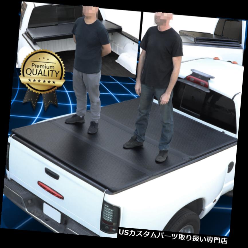 トノーカバー トノカバー 2004-2014フォードF150 8フィートロングベッドハードソリッドトリフォールドクランプオントノカバー For 2004-2014 Ford F150 8Ft Long Bed Hard Soild Tri-Fold Clamp-On Tonneau Cover 【並行輸入品】