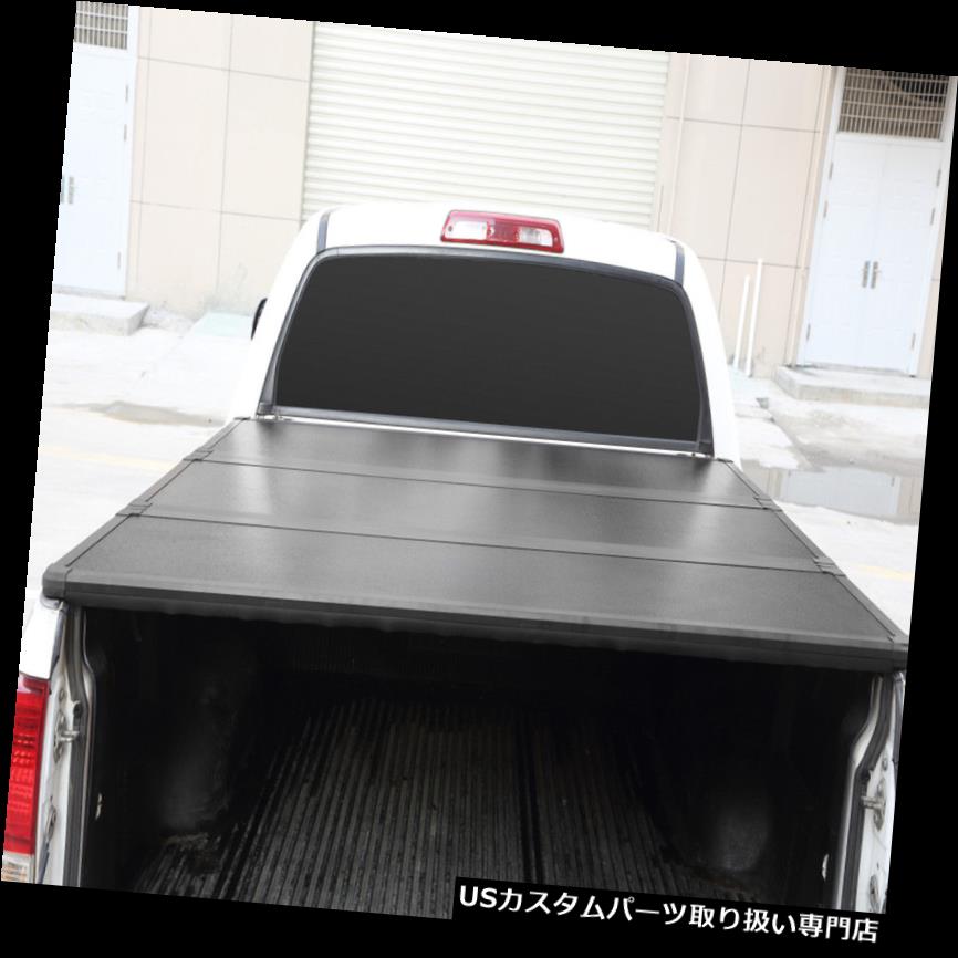 トノーカバー トノカバー フォードF-150 2004-2018 5.5ftトラックベッド用ハードソリッド三つ折りトノーカバーをロックします。 Lock Hard Solid Tri-Fold Tonneau Cover For Ford F-150 2004-2018 5.5ft Truck Bed 【並行輸入品】