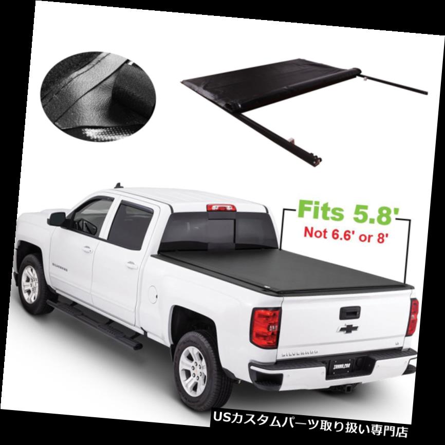 トノーカバー トノカバー 5.8 'ベッドはシボレーシルバラード2007-2013年GMCシエラJDMSPEEDのためのトノーカバーを転がします 5.8' Bed Roll Up Tonneau Cover For Chevy Silverado 2007-2013 GMC Sierra JDMSPEED 【並行輸入品】