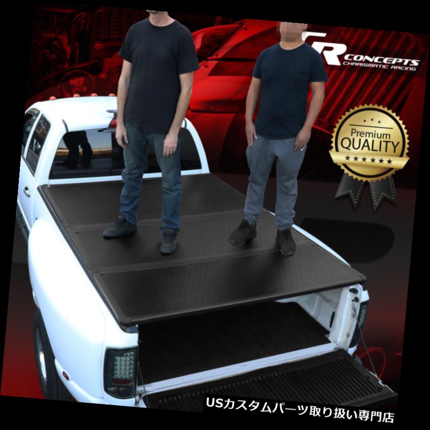 トノーカバー トノカバー 04-18フォードF150 5.5 FTベッドピックアップトラック用ハードソリッド三つ折りトネカバー HARD SOLID TRI-FOLD TONNEAU COVER FOR 04-18 FORD F150 5.5 FT BED PICKUP TRUCK 【並行輸入品】