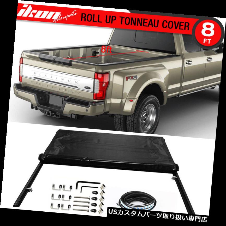 トノーカバー トノカバー フィット99-17フォードF250 F350 F450 SuperDuty 8ftベッドロックソフトロールアップトノーカバー Fits 99-17 Ford F250 F350 F450 SuperDuty 8ft Bed Lock Soft Roll Up Tonneau Cover 【並行輸入品】