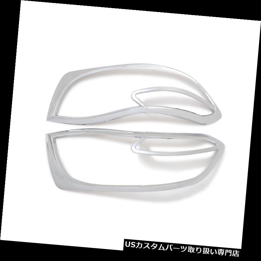 ヘッドライトカバー トヨタハイランダー2008年2009年2010年のクロムフロントヘッドライトランプカバートリム Chrome Front Head light Lamp Cover trim For Toyota Highlander 2008 2009 2010 【並行輸入品】