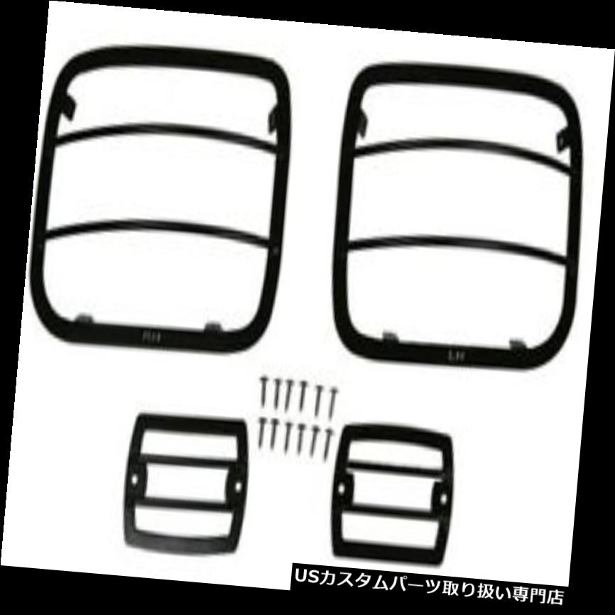 ヘッドライトカバー Smittybilt Euro Head Light（英語） ターンシグナルカバー - 87-95 Wrangler YJ用ブラック Smittybilt Euro Head Light & Turn Signal Covers - Black for 87-95 Wrangler YJ 【並行輸入品】