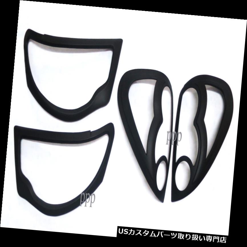 ヘッドライトカバー 三菱トライトンL200 2006-2014用セットマットブラックヘッド+テールライトランプカバー SET MATTE BLACK HEAD+TAIL LIGHT LAMP COVER FOR MITSUBISHI TRITON L200 2006-2014 【並行輸入品】